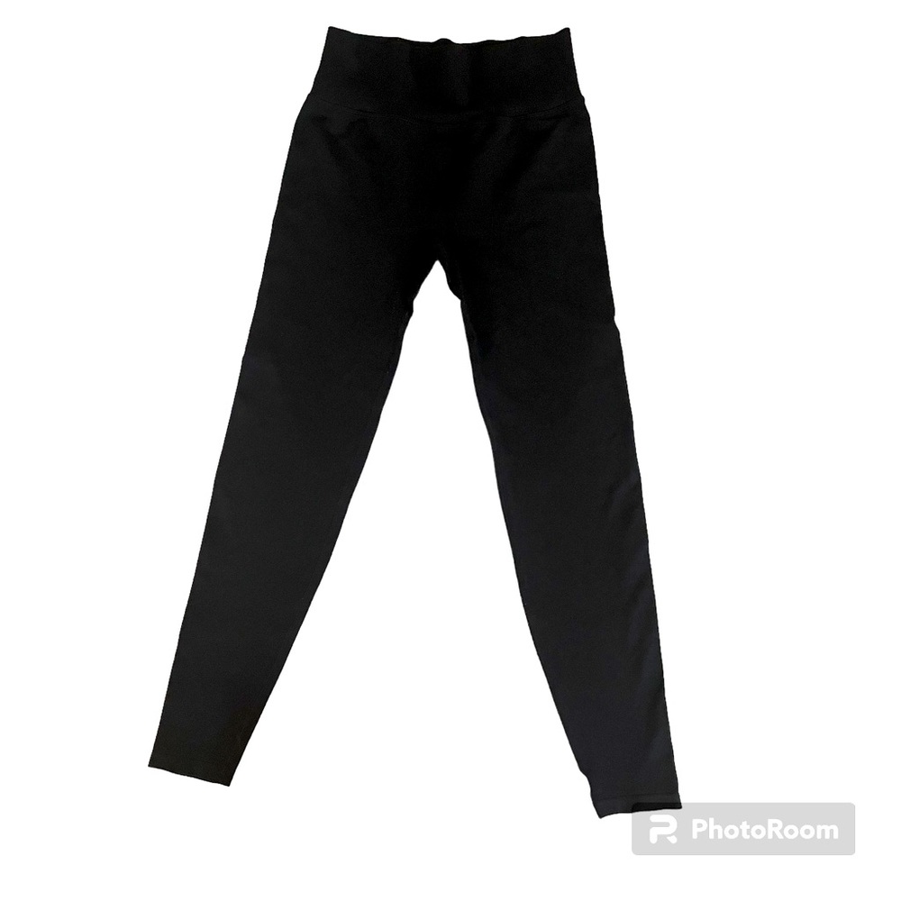 Victoria’s Secret Leggings Pink Active Size Small Black Stretch Gently Worn